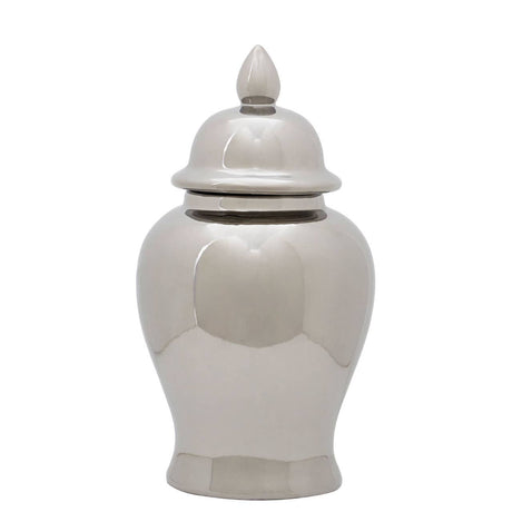 Kensington Townhouse Small Ceramic Silver Jar