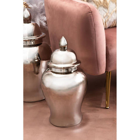 Kensington Townhouse Small Ceramic Silver Jar