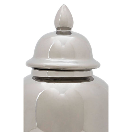 Kensington Townhouse Small Ceramic Silver Jar