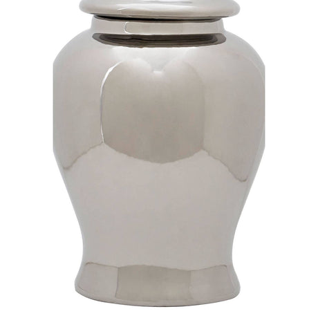 Kensington Townhouse Small Ceramic Silver Jar