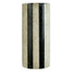 Sura Small Cream and Black Stripe Marble Vase