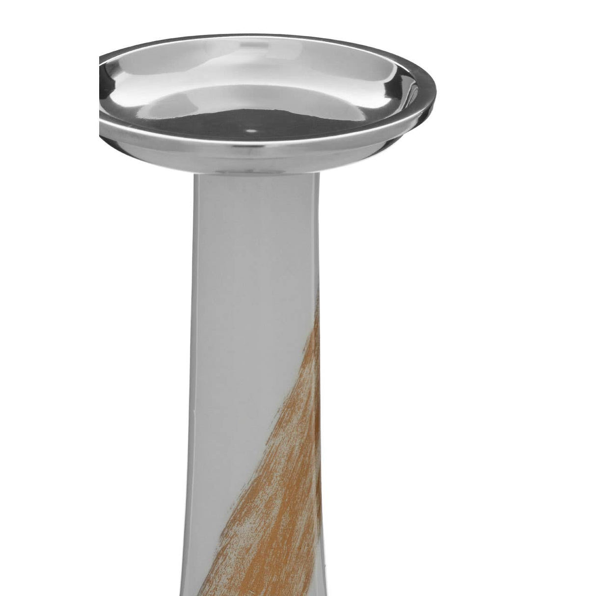 Alma White / Gold Candle Holder