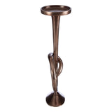 Fifty Five South Twist Bronze Candle Holder