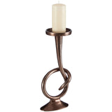 Fifty Five South Twist Bronze Candle Holder