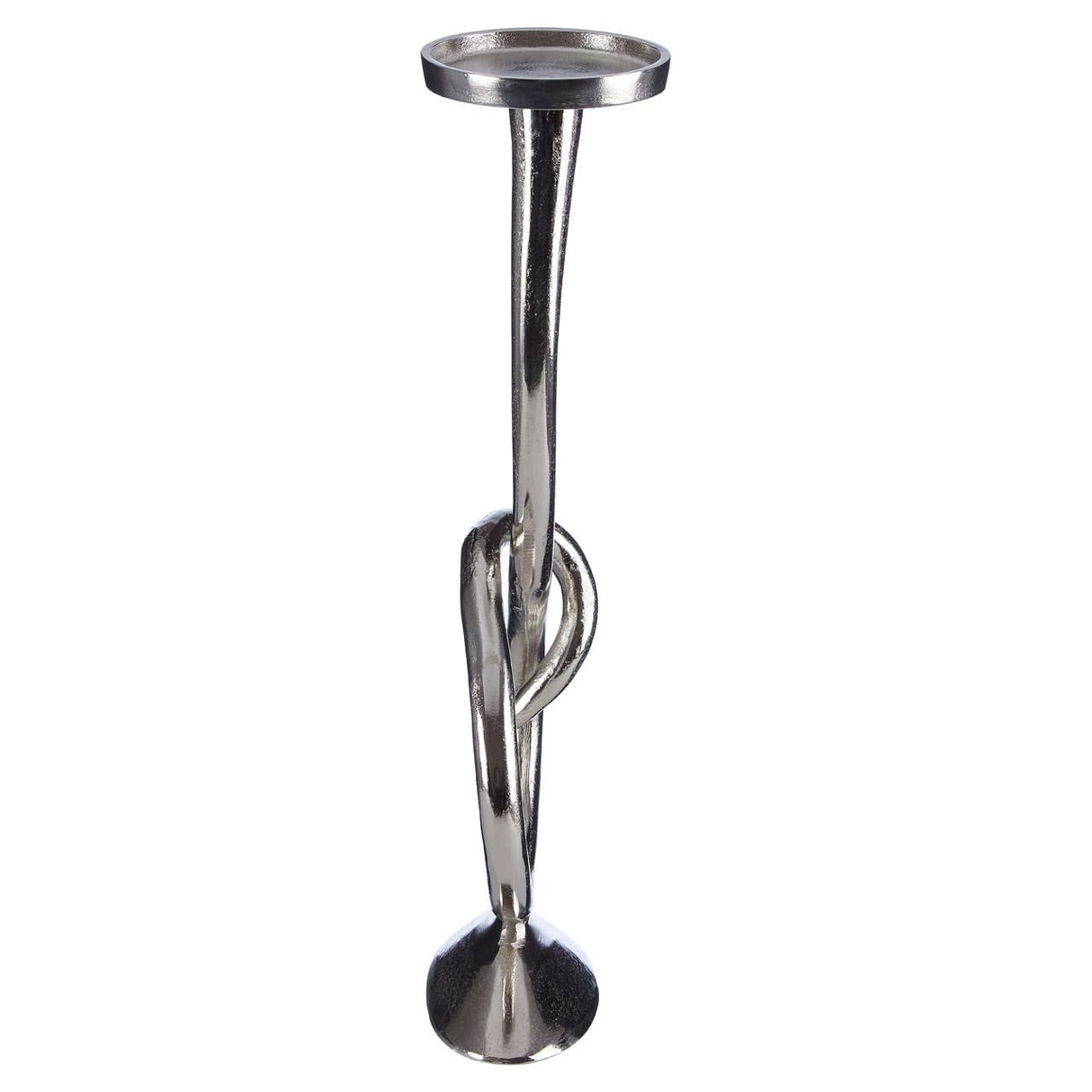 Fifty Five South Twist Nickel Candle Holder