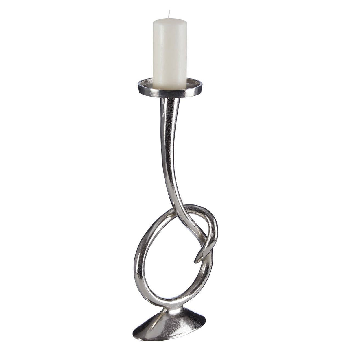 Fifty Five South Twist Nickel Candle Holder