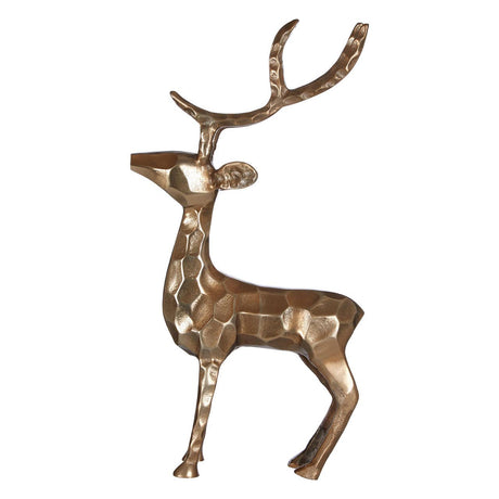 Decorative Gold Finish Standing Stag