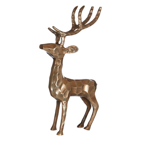 Decorative Gold Finish Standing Stag