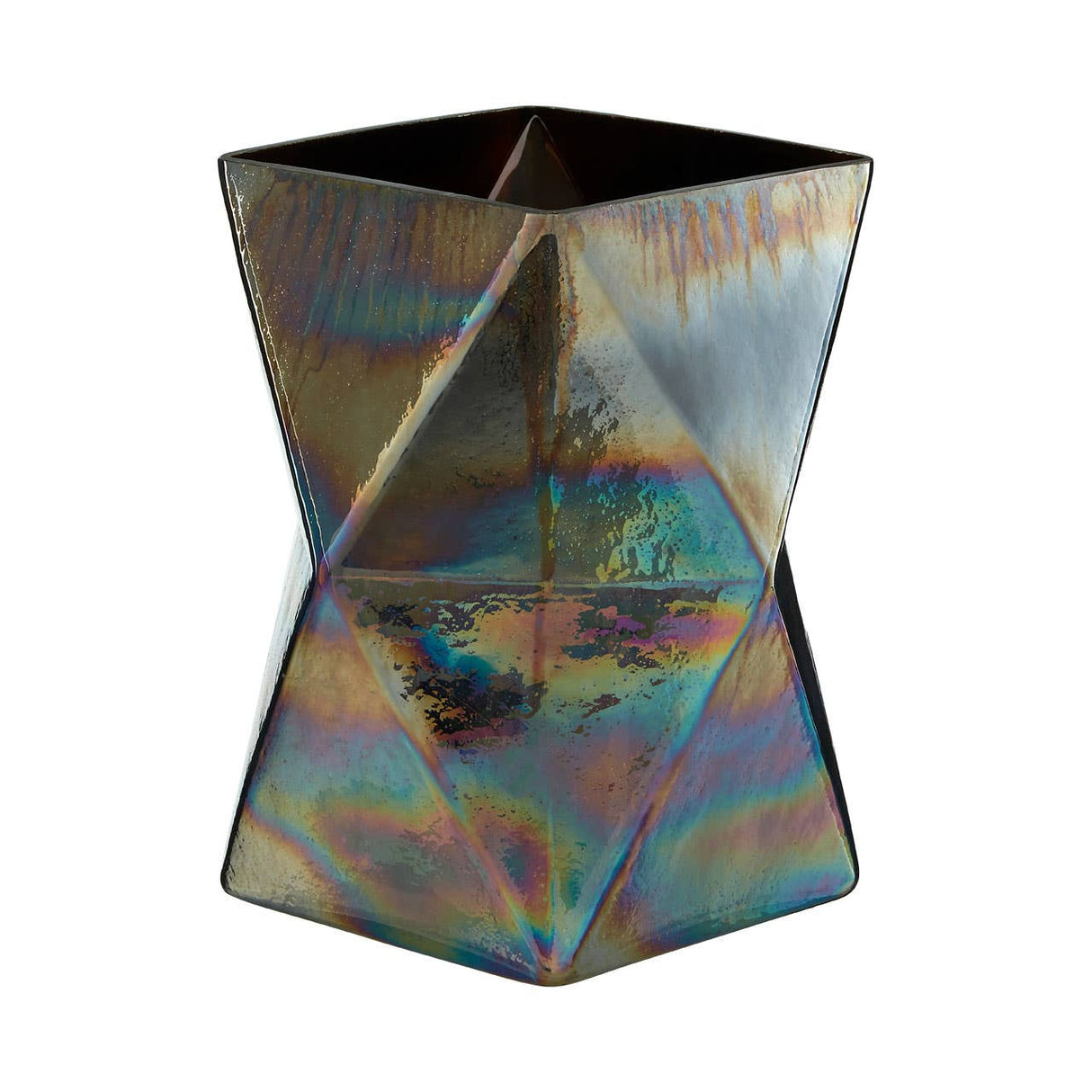 Rambia Large Oil Slick Glass Candle Holder