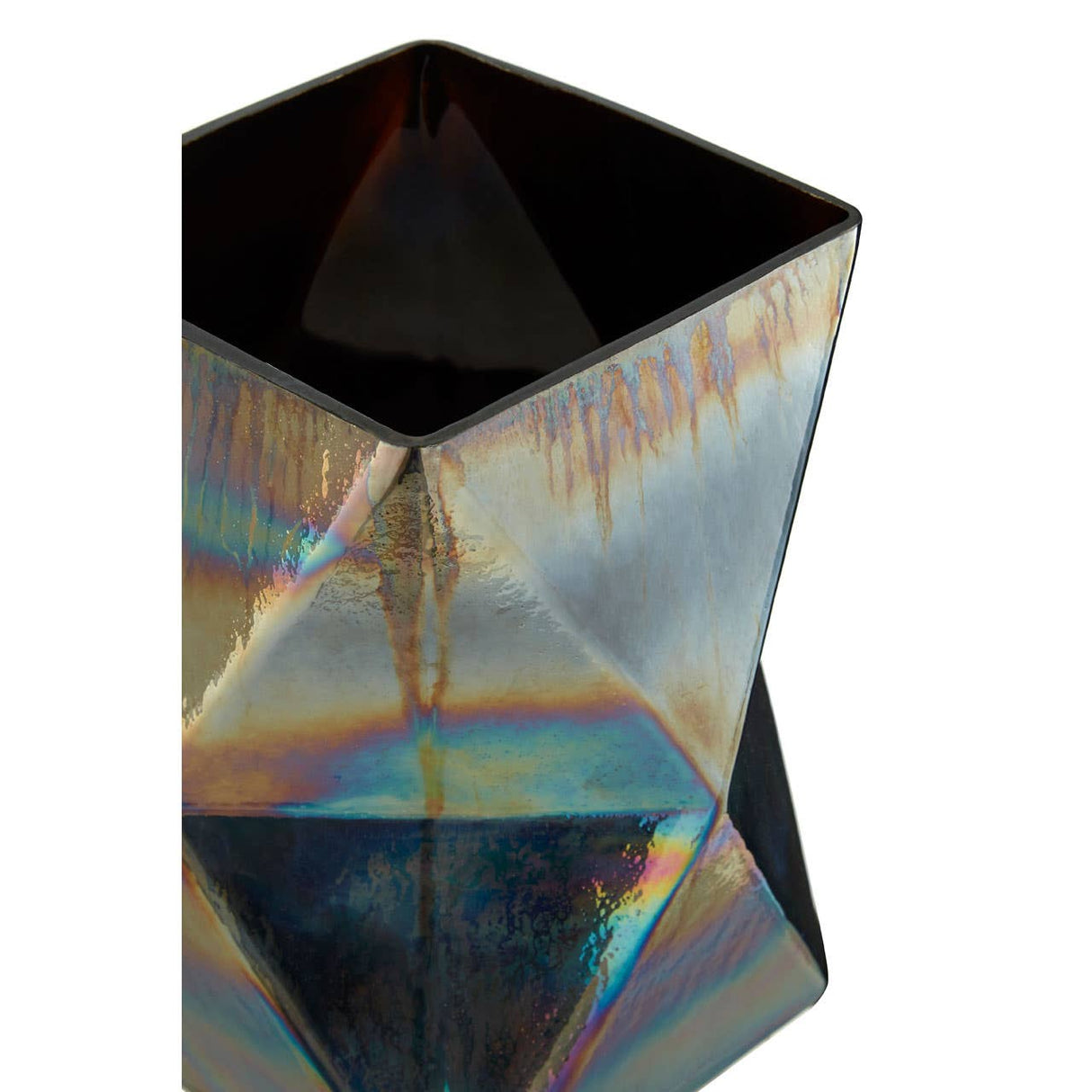 Rambia Large Oil Slick Glass Candle Holder