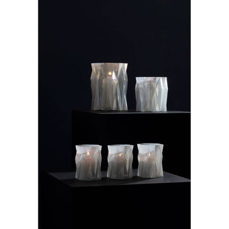 Rambia Large Irridescent Glass Candle Holder