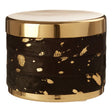 Bowerbird Small Gold / Black Trinket Box