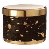 Bowerbird Small Gold / Black Trinket Box
