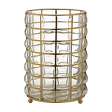 Martina Large Blown Glass Hurricane Lamp