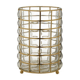 Martina Large Blown Glass Hurricane Lamp