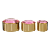 Nixie Set Of 3 Trinket Boxes With Pink Lids