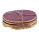Bowerbird Agata Set of 4 Agate Pink and Gold Coasters