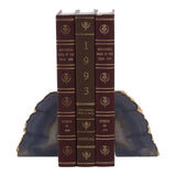 Bowerbird Agata Grey / Gold Bookends