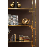 Bowerbird Agata Grey / Gold Bookends