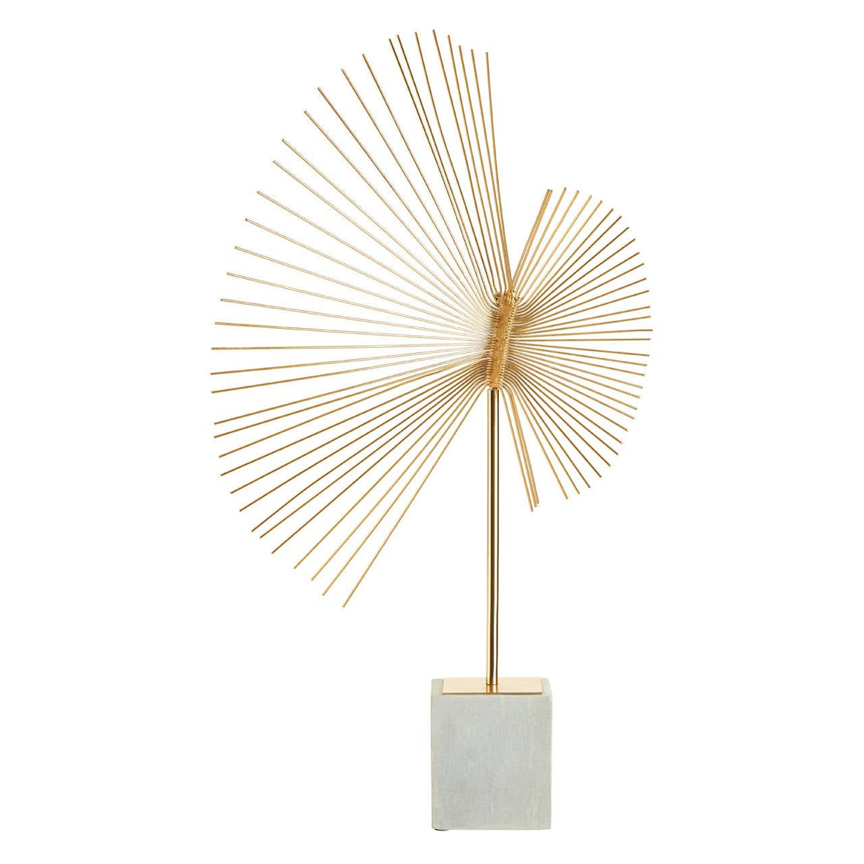 Mirano Gold Finish Spiral Sculpture