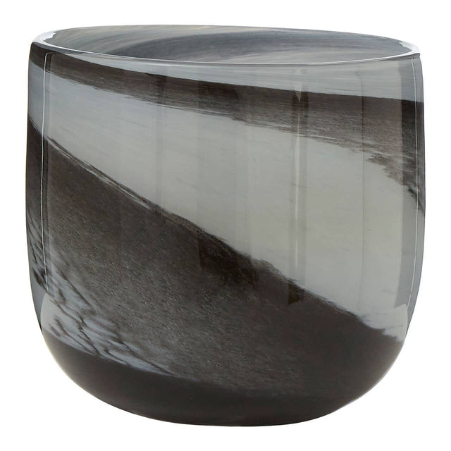 Carra Grey And Black Planter