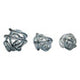 Knot Decor Grey Glass Ornament