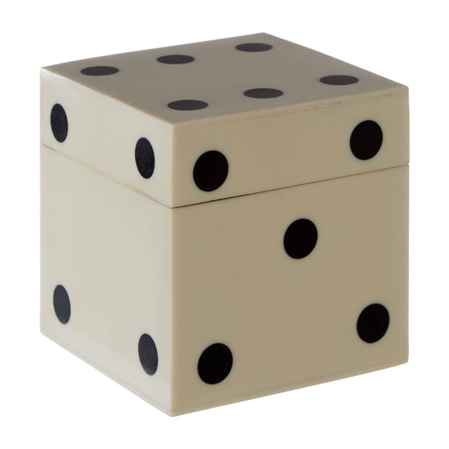 Churchill White 5 Dice Box