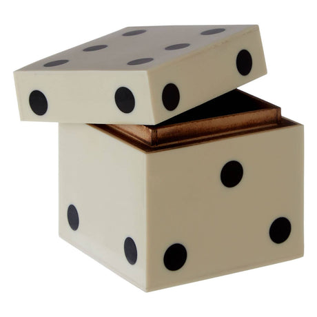 Churchill White 5 Dice Box