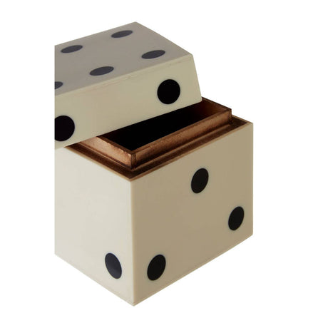 Churchill White 5 Dice Box