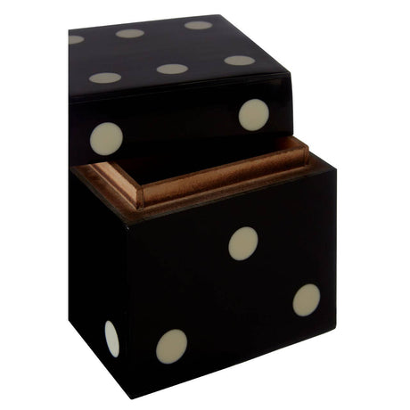 Churchill Black 5 Dice Box