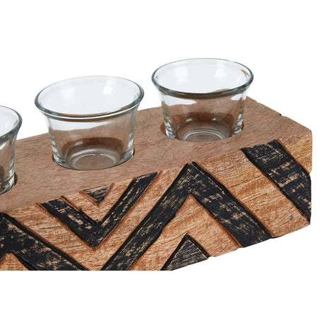 Bantu Tribal Wooden Tealight Holder