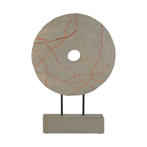 Vena Round Wooden Sculpture