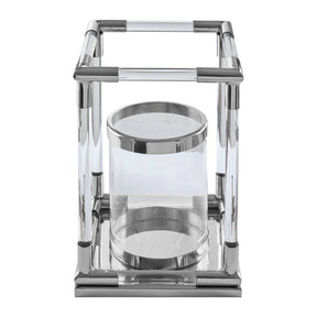 Lucita Small Silver Finish Lantern