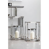 Lucita Small Silver Finish Lantern