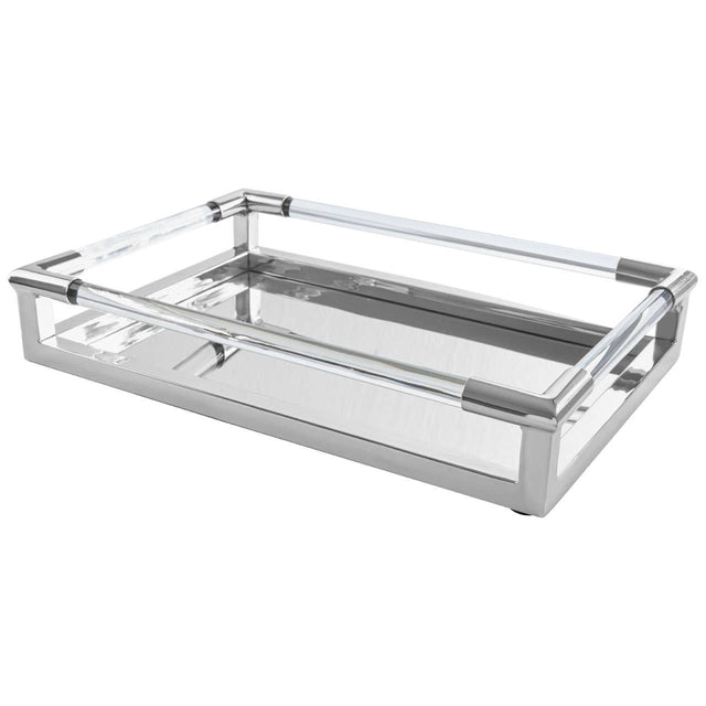 Lucita Silver Finish Tray