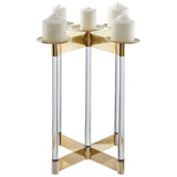 Lucita Gold Finish Candelabra