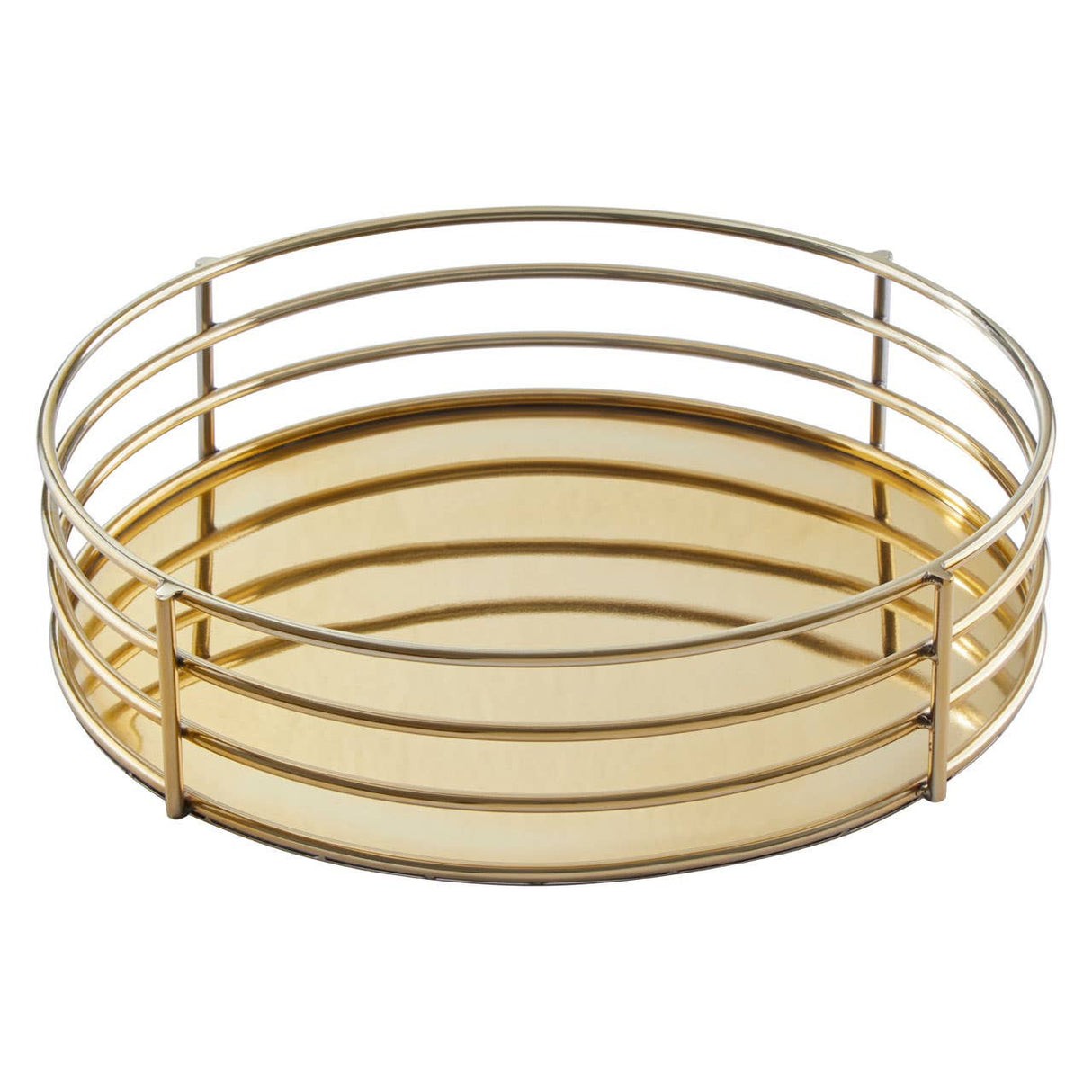 Astro Gold Mirrored Round Tray