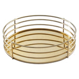 Astro Gold Mirrored Round Tray