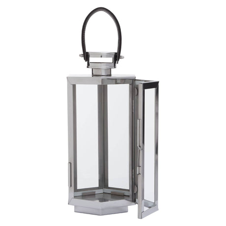 Herber Small Silver Finish Lantern