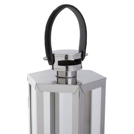 Herber Small Silver Finish Lantern