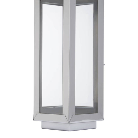 Herber Small Silver Finish Lantern