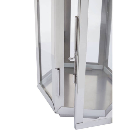 Herber Small Silver Finish Lantern