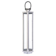 Herber Large Silver Finish Lantern
