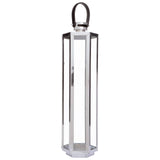 Herber Large Silver Finish Lantern