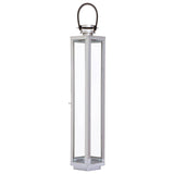 Herber Large Silver Finish Lantern