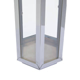 Herber Large Silver Finish Lantern
