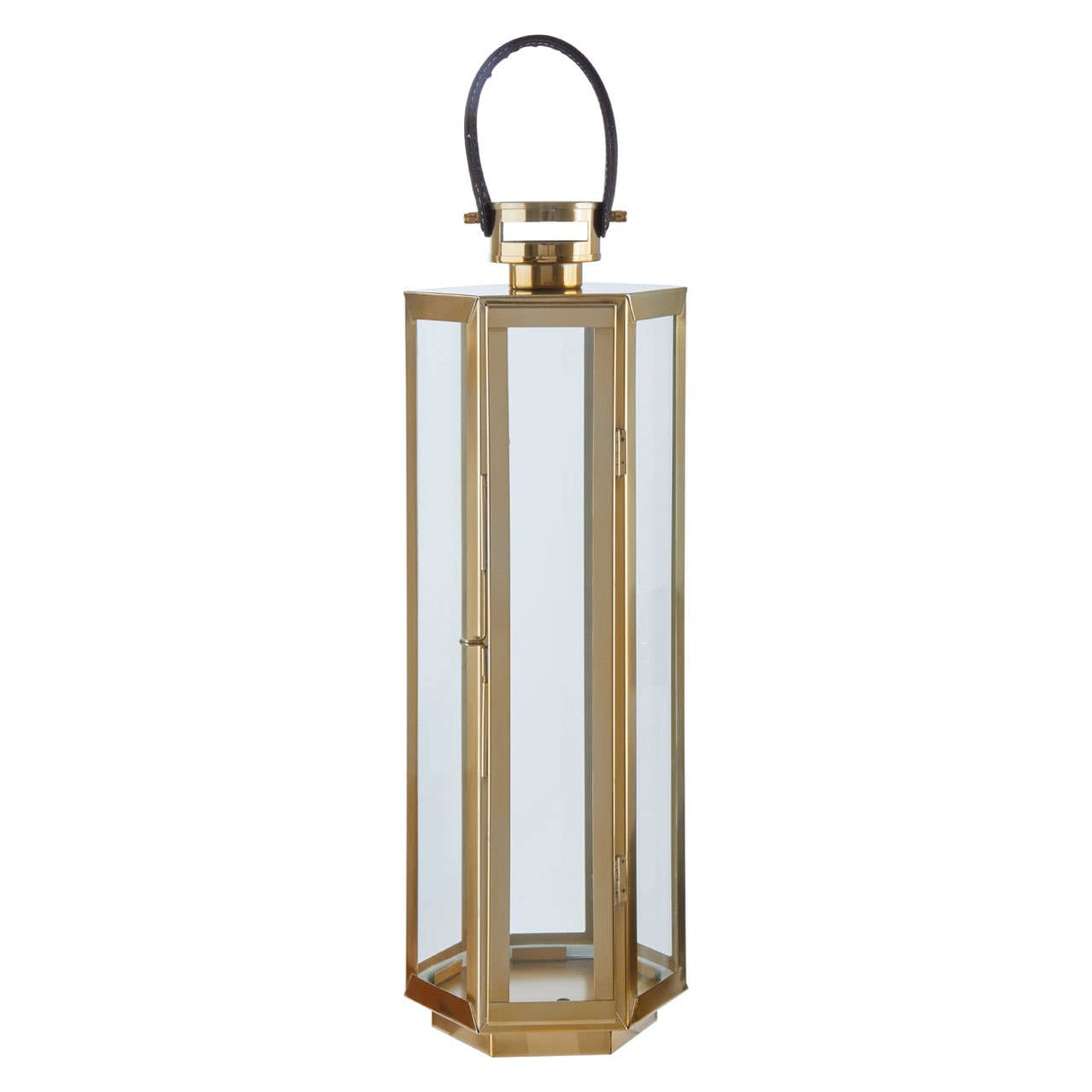 Herber Medium Gold Finish Lantern