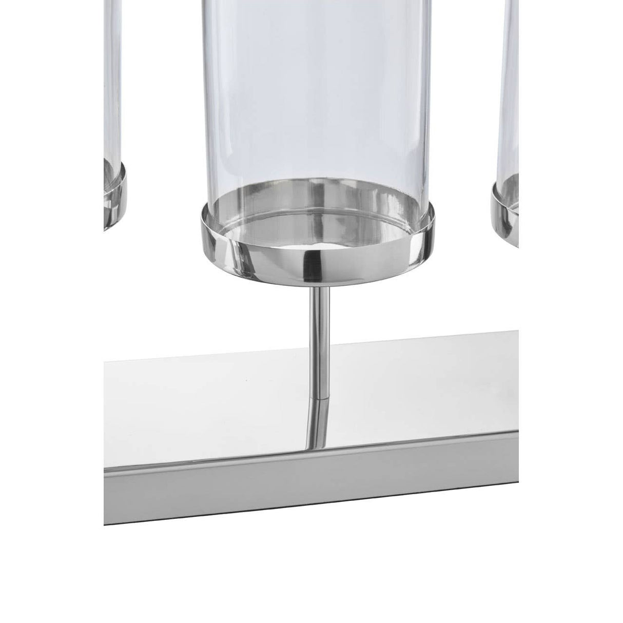 5 Light Silver Candle Holder