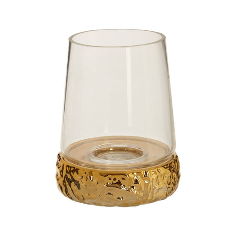 Martele Small Gold Hurricane Candle Holder