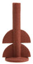 Utica Red Candle Holder